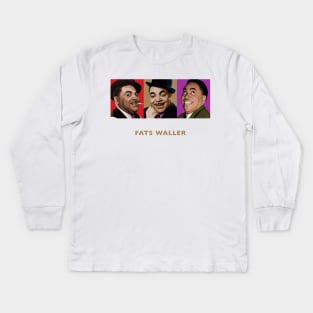 Fats Waller Kids Long Sleeve T-Shirt